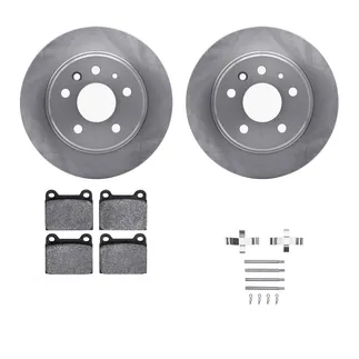 R1 Concepts WFWH1-63004 E- Line Series Brake Rotor W/ Ceramic Brake Pads & Hdw